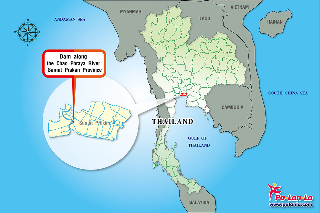 Dam along the Chao Phraya River