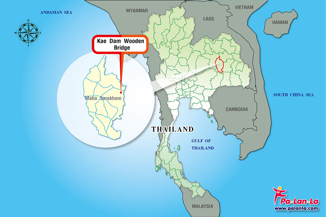 Kae Dam Wooden Bridge