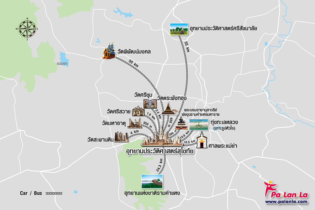 Top 12 Travel Destinations in Sukhothai